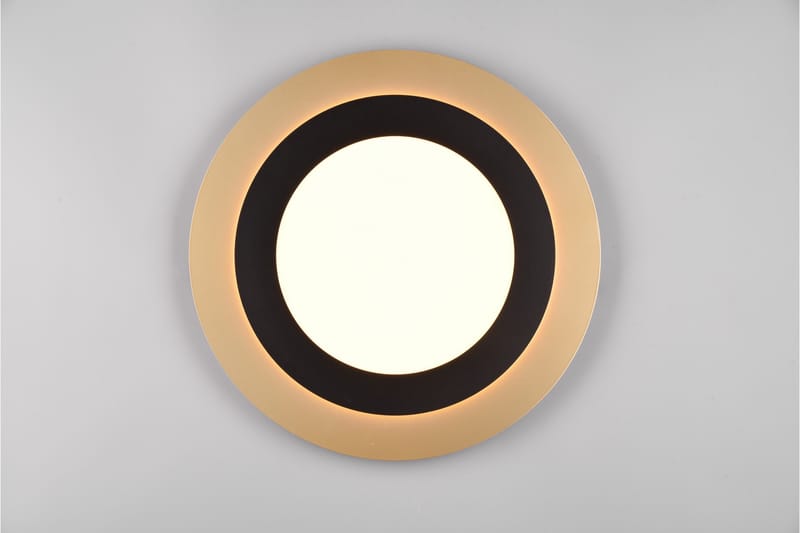 Trio Lighting Morgan LED plafond 45 cm matt svart/gull - Belysning - Innendørsbelysning & Lamper - Taklampe - Takplafond