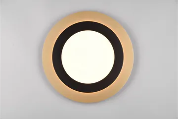 Trio Lighting Morgan LED plafond 45 cm matt svart/gull - Belysning - Innendørsbelysning & Lamper - Taklampe - Takplafond