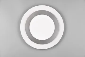 Trio Lighting Morgan LED plafond 45 cm hvit/børstet stål - Belysning - Innendørsbelysning & Lamper - Taklampe - Takplafond