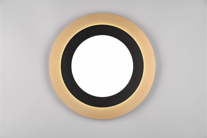 Trio Lighting Morgan LED plafond 45 cm matt svart/gull - Belysning - Innendørsbelysning & Lamper - Taklampe - Takplafond