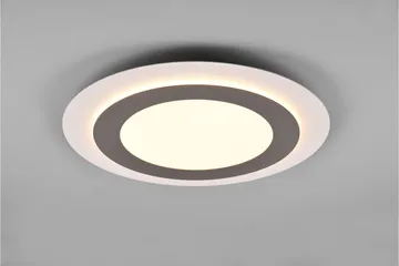Trio Lighting Morgan LED plafond 45 cm hvit/børstet stål - Belysning - Innendørsbelysning & Lamper - Taklampe - Takplafond