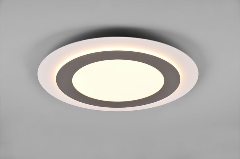 Trio Lighting Morgan LED plafond 45 cm hvit/børstet stål - Belysning - Innendørsbelysning & Lamper - Taklampe - Takplafond
