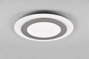 Trio Lighting Morgan LED plafond 45 cm hvit/børstet stål - Belysning - Innendørsbelysning & Lamper - Taklampe - Takplafond
