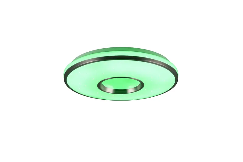 Trio Lighting Realta LED Taklampe 39 cm Børstet Aluminium RGBW - Belysning - Innendørsbelysning & Lamper - Taklampe - Takplafond