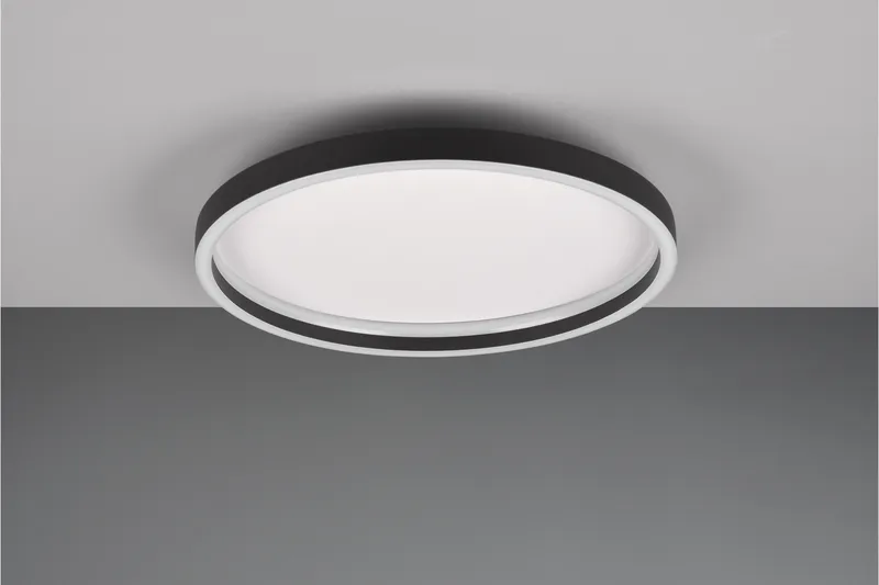 Trio Lighting Rotonda LED plafond rund matt svart