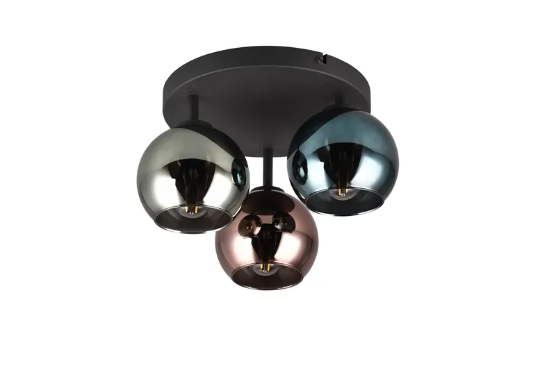 Trio Lighting Sheldon plafond 3L E14 flerfarget
