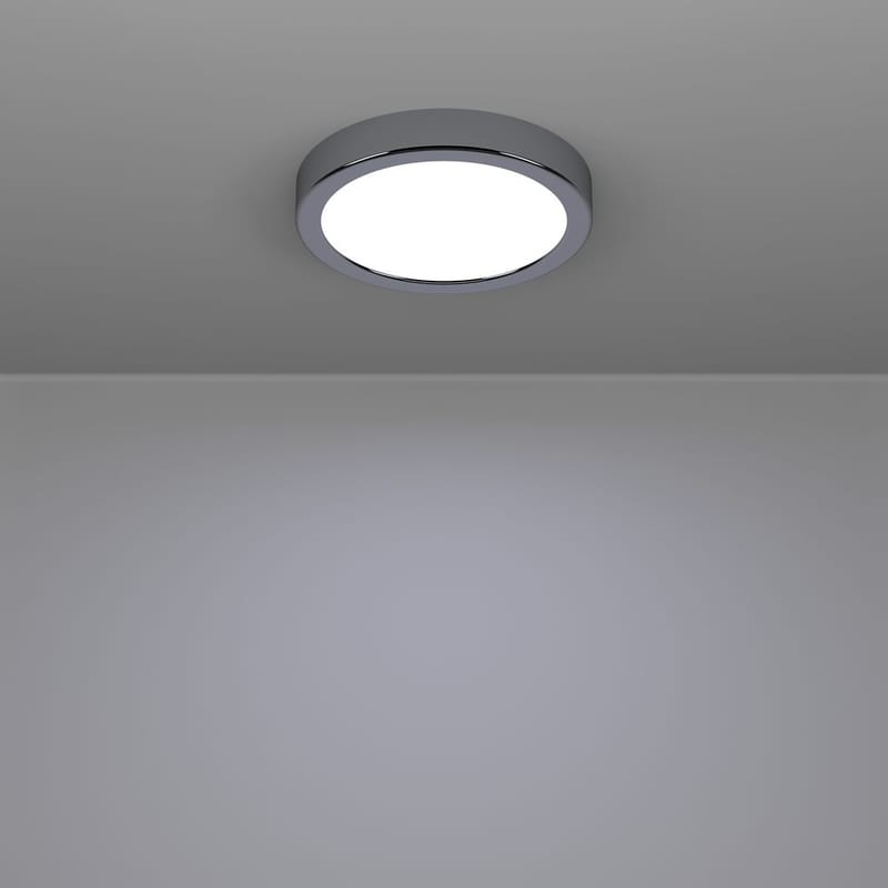 Utenpåliggende lampe Fueva Rund - Krom - Belysning - Innendørsbelysning & Lamper - Taklampe - Takplafond