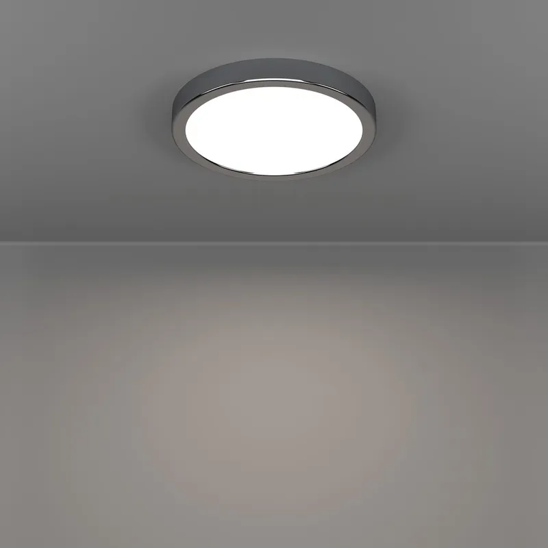 Utenpåliggende lampe Fueva Rund - Krom - Belysning - Innendørsbelysning & Lamper - Taklampe - Takplafond