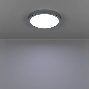 Utenpåliggende lampe Fueva Rund - Krom - Belysning - Innendørsbelysning & Lamper - Taklampe - Takplafond