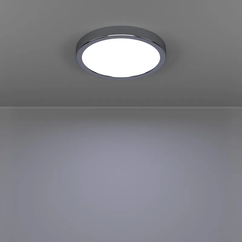 Utenpåliggende lampe Fueva Rund - Krom - Belysning - Innendørsbelysning & Lamper - Taklampe - Takplafond