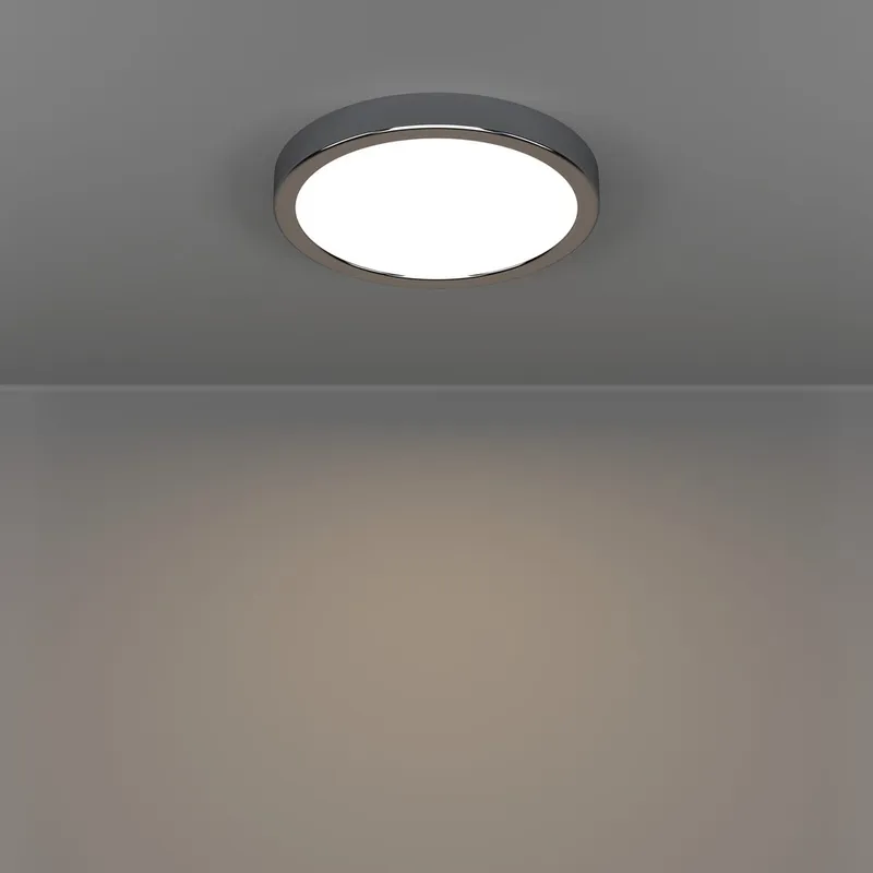 Utenpåliggende lampe Fueva Rund - Krom - Belysning - Innendørsbelysning & Lamper - Taklampe - Takplafond