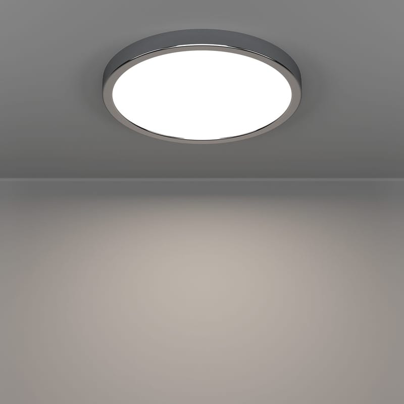 Utenpåliggende lampe Fueva Rund - Krom - Belysning - Innendørsbelysning & Lamper - Taklampe - Takplafond