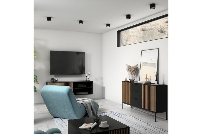 Vallum Plafond - Svart - Belysning - Innendørsbelysning & Lamper - Taklampe - Takplafond