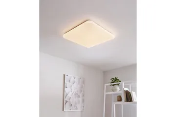 Vegg-/Taklampe Eglo Frania-S Kvadrat 530x530 mm - Hvit - Belysning - Innendørsbelysning & Lamper - Taklampe - Takplafond