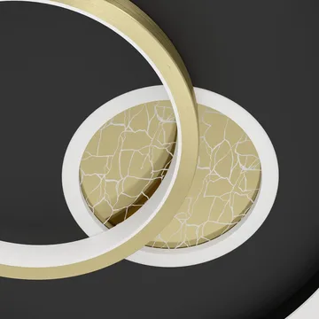 Vegg-/Taklampe Tiriolo - Svart/Gull - Belysning - Innendørsbelysning & Lamper - Taklampe - Takplafond