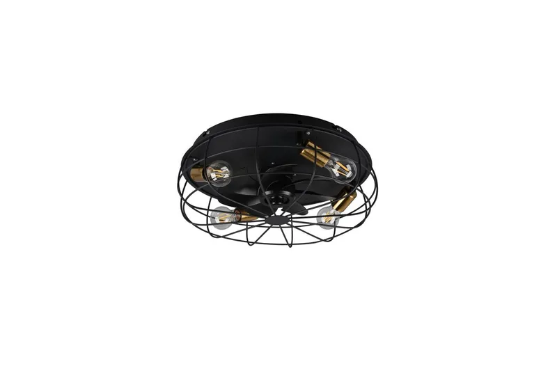 Vifte TRIO Trondheim Matt svart - Matt svart - Belysning - Innendørsbelysning & Lamper - Taklampe - Takplafond