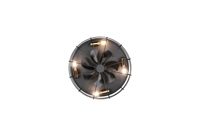 Vifte TRIO Trondheim Matt svart - Matt svart - Belysning - Innendørsbelysning & Lamper - Taklampe - Takplafond