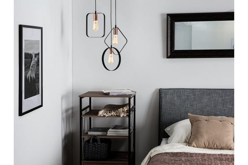 Vomano Taklampe 25 cm, Svart