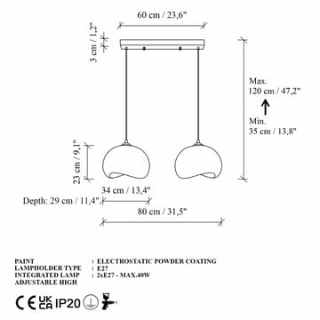 Vyrel pendellampe - Hvit - Belysning - Innendørsbelysning & Lamper - Taklampe - Krystallkrone & takkrone