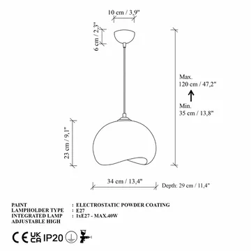 Vyrel pendellampe - Hvit - Belysning - Innendørsbelysning & Lamper - Taklampe - Krystallkrone & takkrone