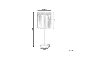 Tenedos Bordlampe 77 cm E27 - Messing/Mørkt tre - Belysning - Innendørsbelysning & Lamper - Bordlampe