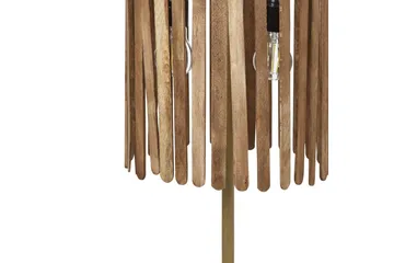 Tenedos Bordlampe 77 cm E27 - Messing/Mørkt tre - Belysning - Innendørsbelysning & Lamper - Bordlampe