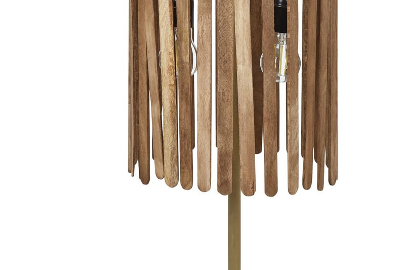 Tenedos Bordlampe 77 cm E27 - Messing/Mørkt tre - Belysning - Innendørsbelysning & Lamper - Bordlampe