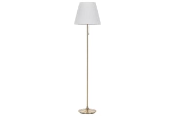 Toryl Gulvlampe 148 cm - Messing/Hvit - Belysning - Innendørsbelysning & Lamper - Gulvlampe