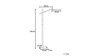 Tyrekli Gulvlampe 144 cm - Mørkegrå - Belysning - Innendørsbelysning & Lamper - Gulvlampe