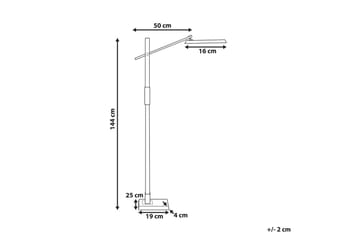 Tyrekli Gulvlampe 144 cm - Sølv - Belysning - Innendørsbelysning & Lamper - Gulvlampe