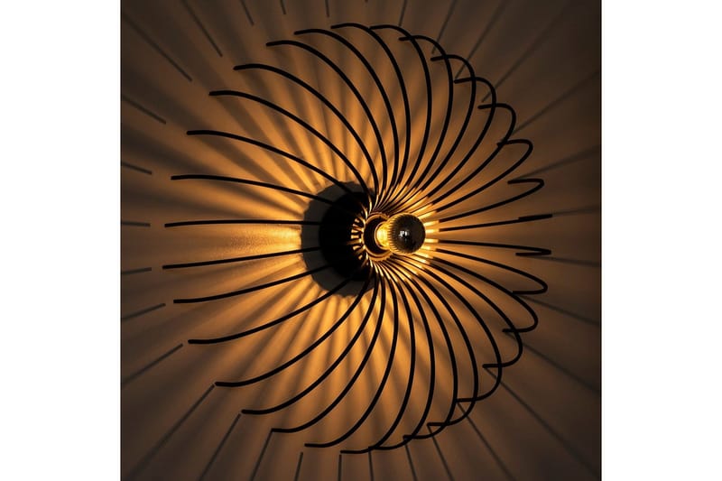 Vegg lampe Subbersta Svart - Diameter: 16 cm - Belysning - Innendørsbelysning & Lamper - Gulvlampe