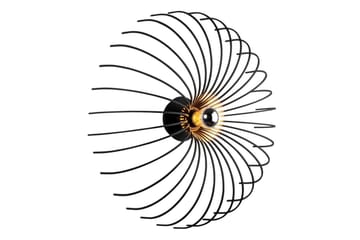 Vegg lampe Subbersta Svart - Diameter: 16 cm - Belysning - Innendørsbelysning & Lamper - Gulvlampe