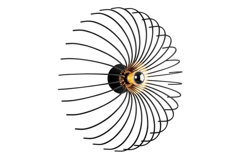 Vegg lampe Subbersta Svart - Diameter: 16 cm - Belysning - Innendørsbelysning & Lamper - Gulvlampe