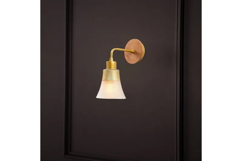 Vegg lampe Vellor Gull - Gull - Belysning - Innendørsbelysning & Lamper - Gulvlampe