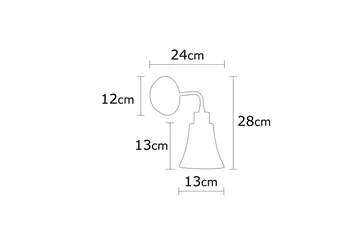 Vegg lampe Vellor Svart - Svart - Belysning - Innendørsbelysning & Lamper - Gulvlampe