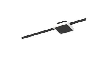 Vegg-/taklampe Eglo Sarginto kvadrat svart hvit - Svart/Hvit - Belysning - Innendørsbelysning & Lamper - Taklampe - Takplafond