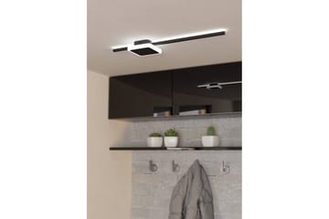 Vegg-/taklampe Eglo Sarginto kvadrat svart hvit - Svart/Hvit - Belysning - Innendørsbelysning & Lamper - Taklampe - Takplafond