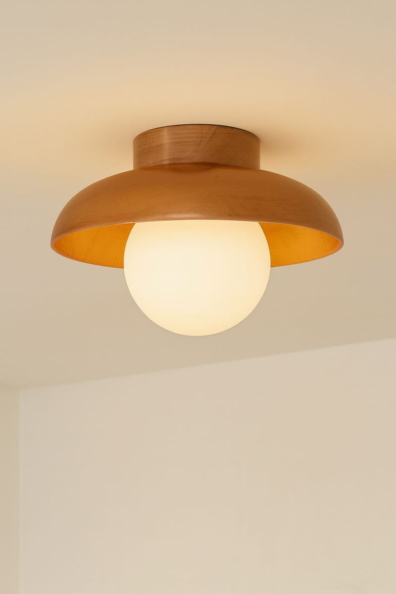 Beylin vegglampe 24 cm rund - Eik Hvit - Belysning - Innendørsbelysning & Lamper - Vegglampe