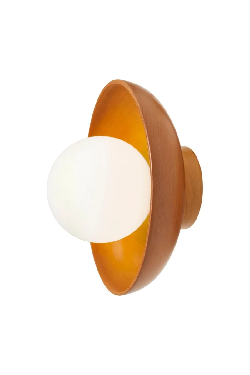 Beylin vegglampe 24 cm rund - Eik Hvit - Belysning - Innendørsbelysning & Lamper - Vegglampe