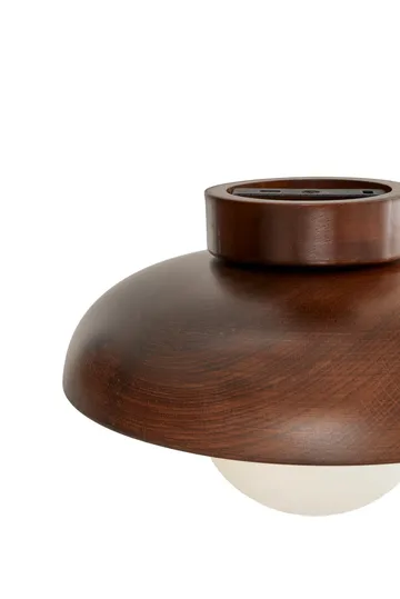 Beylin vegglampe 24 cm rund - Valnøtt Hvit - Belysning - Innendørsbelysning & Lamper - Vegglampe