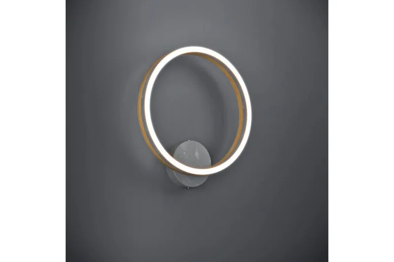 Vegglampe Eglo Cadinaro Grå/Tre Rund - Belysning - Innendørsbelysning & Lamper - Vegglampe