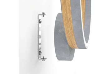 Vegglampe Eglo Cadinaro Grå/Tre Rund - Belysning - Innendørsbelysning & Lamper - Vegglampe