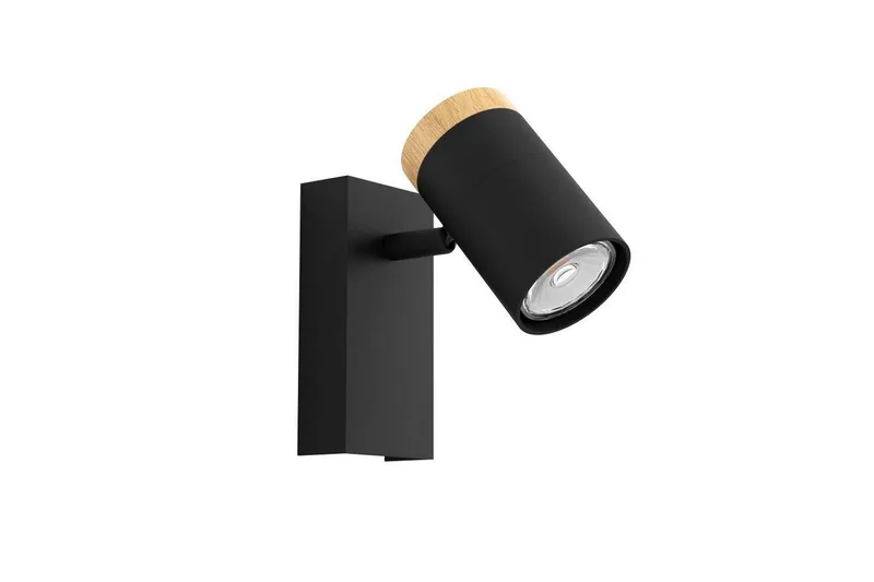 Vegglampe Eglo Cartagena Svart/Tre