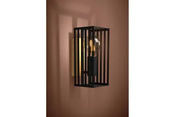 Vegglampe Eglo Cidraz Svart/Tre - Belysning - Innendørsbelysning & Lamper - Vegglampe