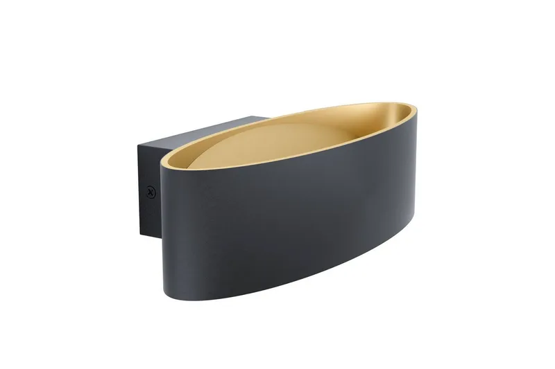 Vegglampe Eglo Maccacari Svart/Gull, Svart/Gull