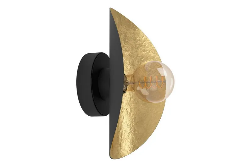 Vegglampe Eglo Saceda Svart/Gull