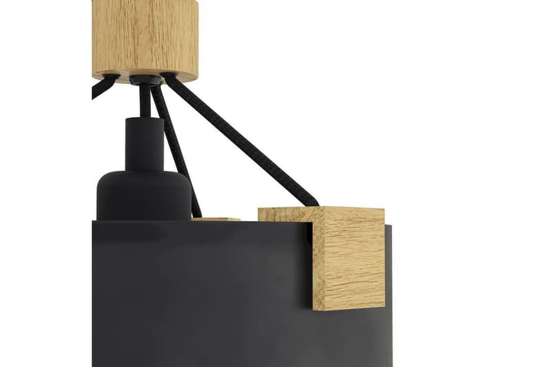 Vegglampe Eglo Potosi Svart/Tre - Belysning - Innendørsbelysning & Lamper - Vegglampe - Veggarmatur