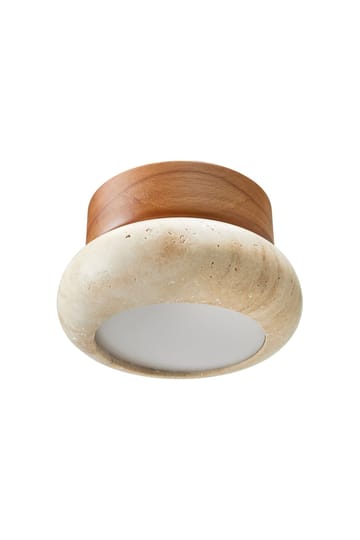 Eryvin vegglampe 15 cm rund - Eik Beige - Belysning - Innendørsbelysning & Lamper - Vegglampe