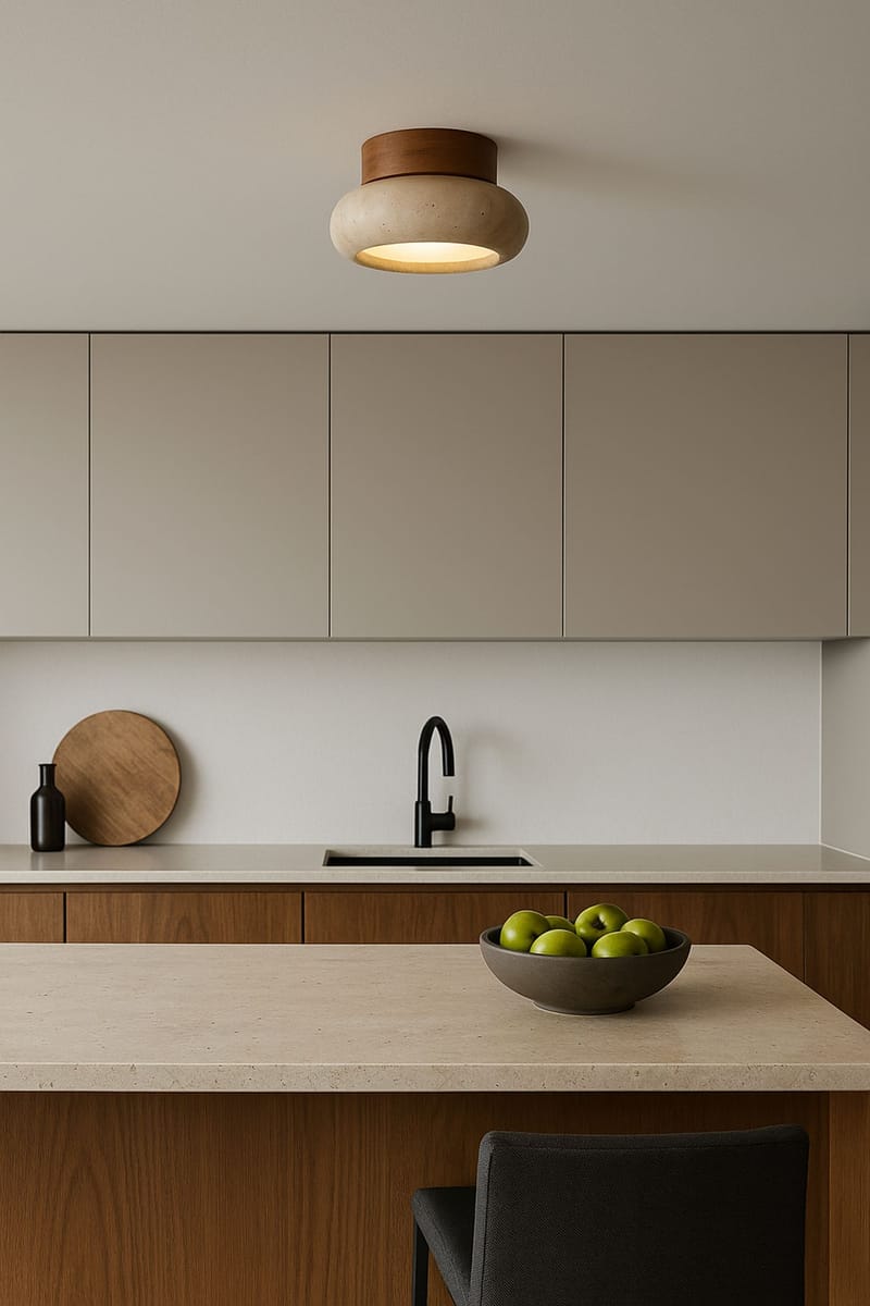 Eryvin vegglampe 15 cm rund - Eik Beige - Belysning - Innendørsbelysning & Lamper - Vegglampe