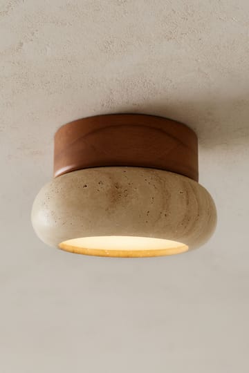 Eryvin vegglampe 15 cm rund - Eik Beige - Belysning - Innendørsbelysning & Lamper - Vegglampe
